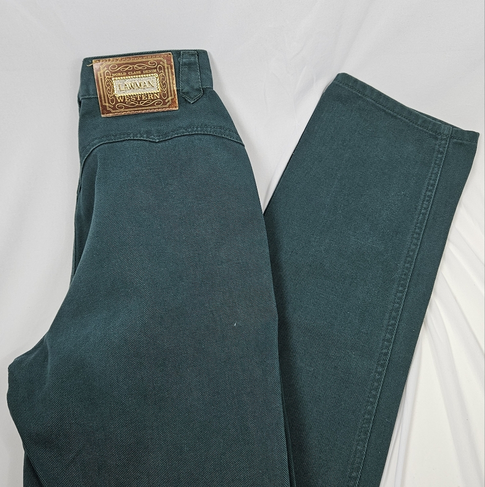 Lawman vintage 90s Y2K western style green jeans size 5